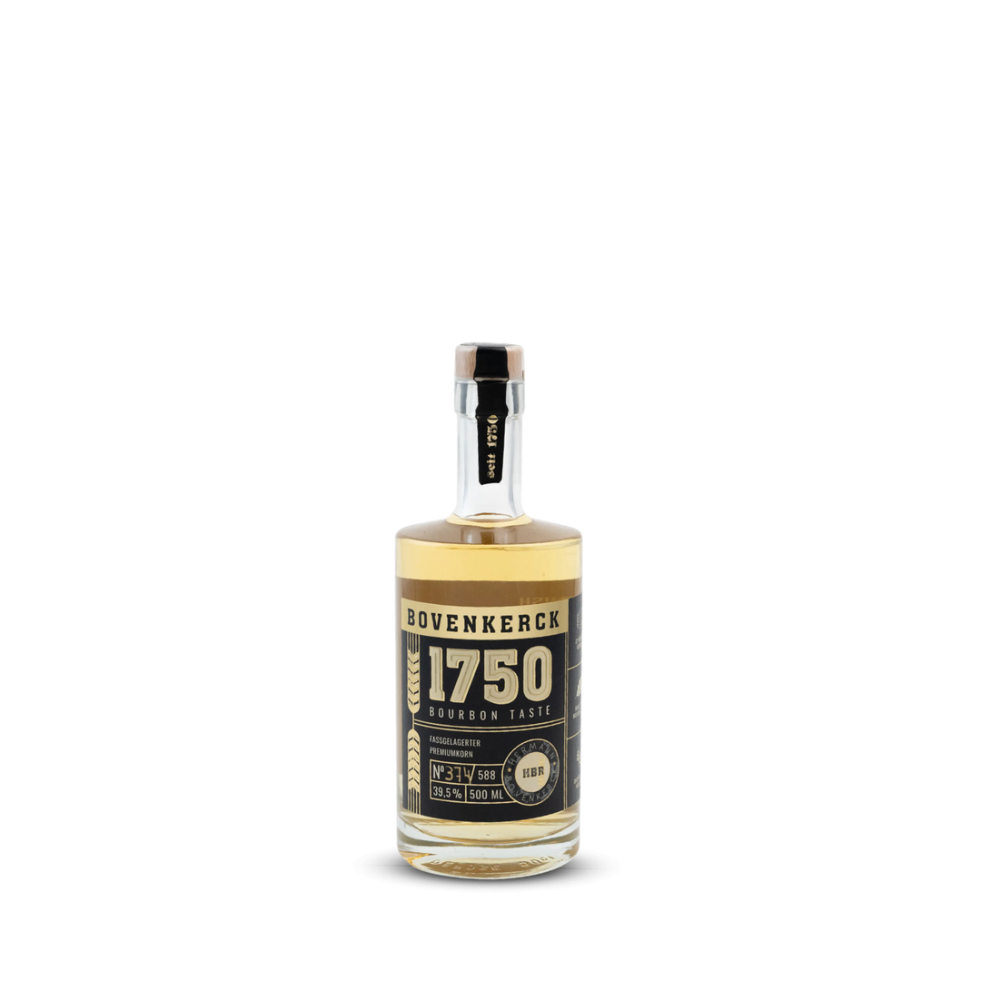 1750 Bourbon Taste fassgelagerter Korn 39,5% Vol.