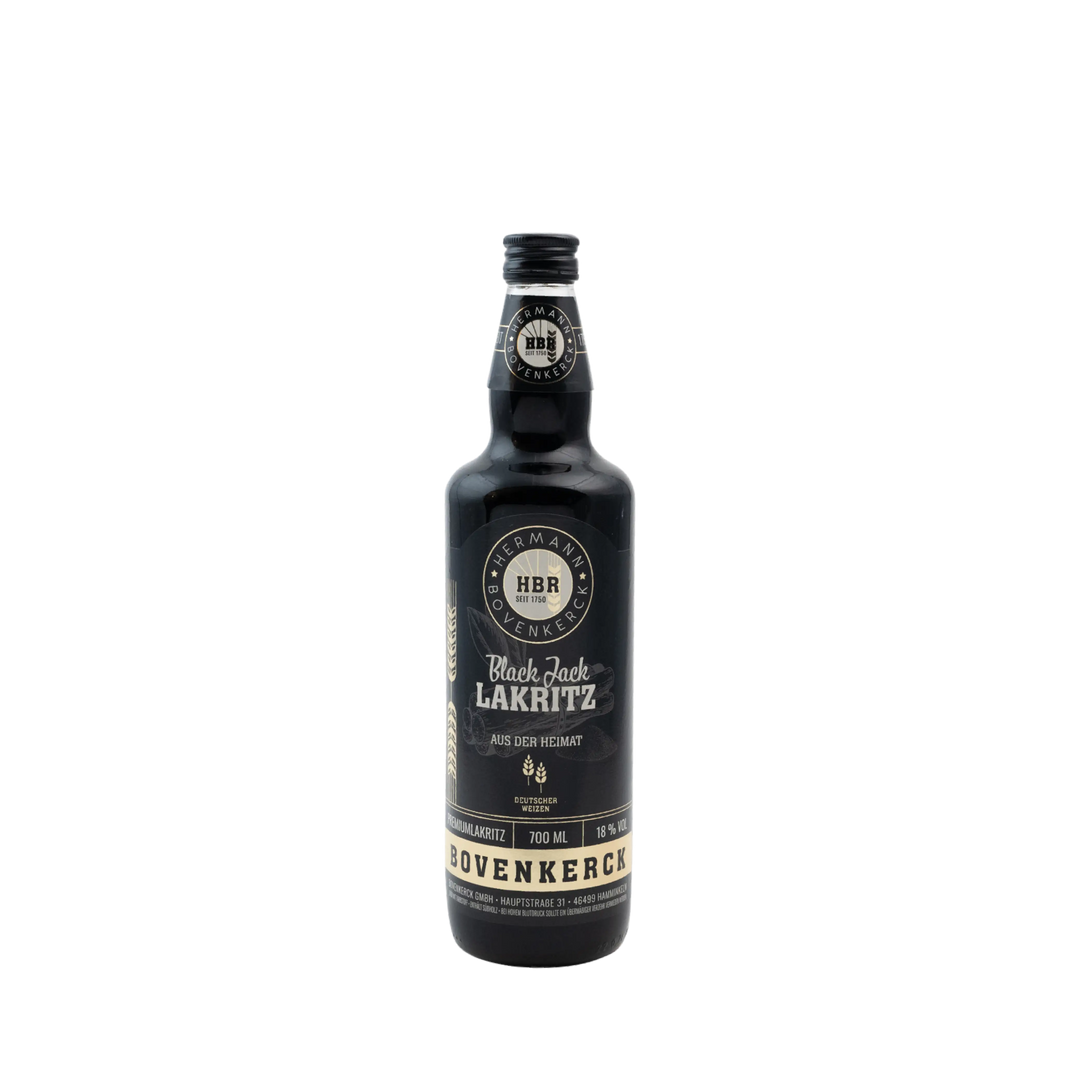Black Jack 18% Vol. Lakritz Likör mit Süßholz und Farbstoff