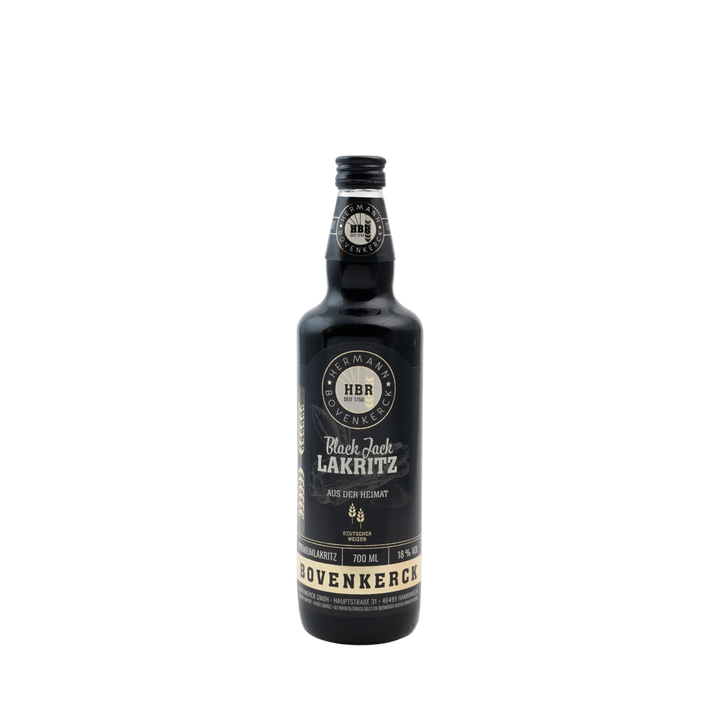 Black Jack 18% Vol. Lakritz Likör mit Süßholz und Farbstoff