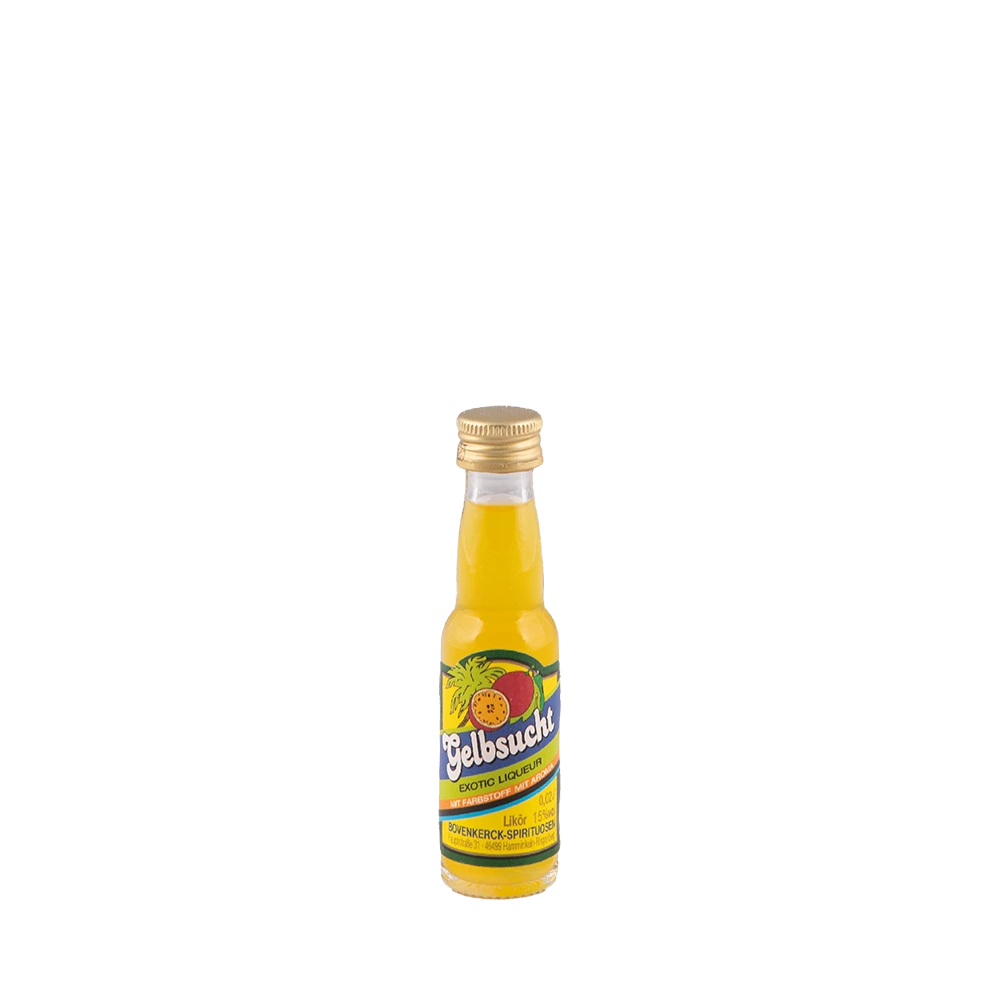 Gelbsucht Exotic Likör mit Aroma und Farbstoff 15% Vol.